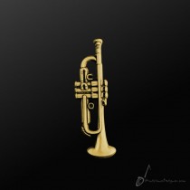 Trumpet Pin Gold